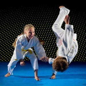 Martial Arts Lessons for Kids in Hillsborough NJ - Judo Toss Kids Girl